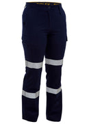 Bisley Workwear Women's Taped Biomotion Cool Lightweight Utility Pants Navy