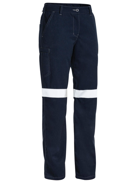 Bisley Workwear TenCate Tecasafe® Plus 700 Women's Taped FR Cargo Pants Navy