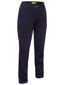Bisley Workwear Women's Stretch Cotton Cargo Pants Navy