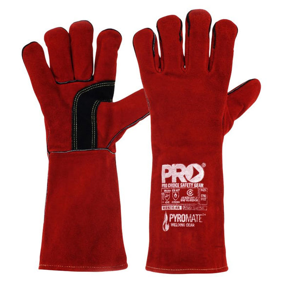 Pyromate Red Kevlar Glove Large Red