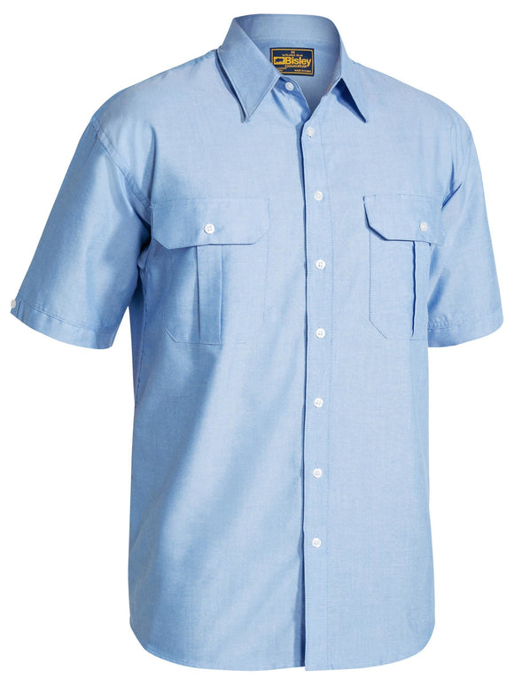 Bisley Workwear Oxford Shirt Blue