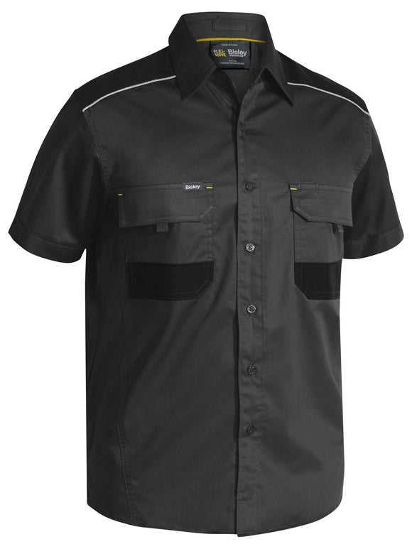 Bisley Workwear Flx & Move™ Mechanical Stretch Shirt Charcoal
