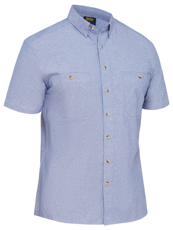 Bisley Workwear Chambray Shirt Blue - Discontinued
