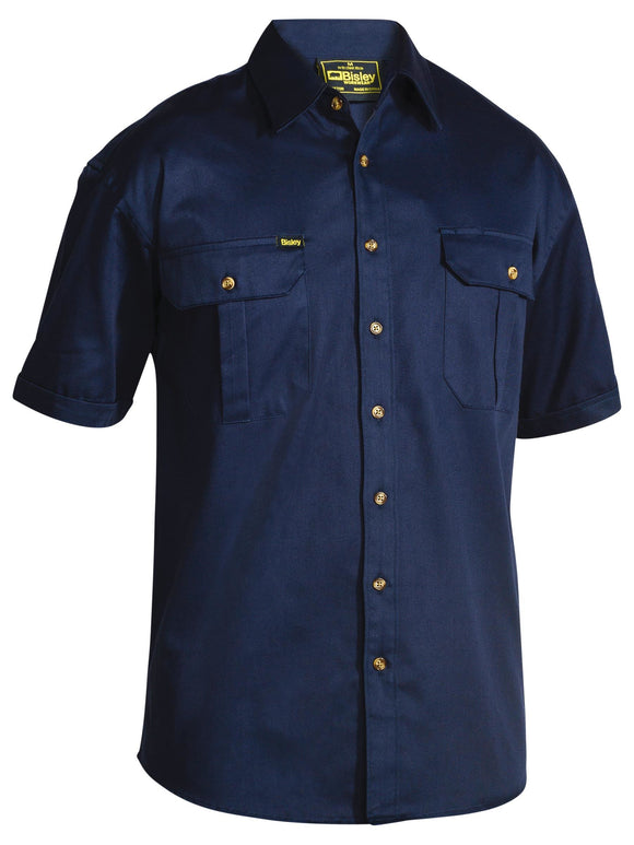 Bisley Workwear Original Cotton Drill Shirt Navy