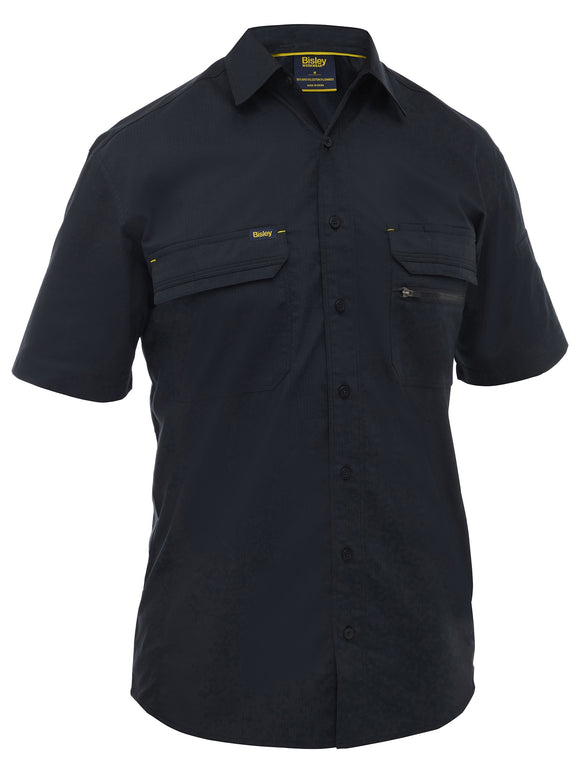 Bisley Workwear X Airflow™ Stretch Ripstop Shirt Black