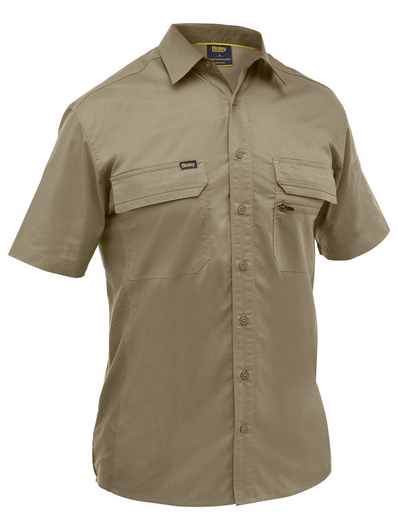 Bisley Workwear X Airflow™ Stretch Ripstop Shirt Khaki