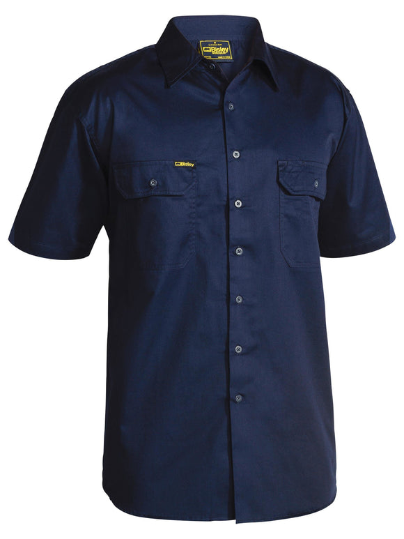 Bisley Workwear Cool Lightweight Drill Shirt Navy