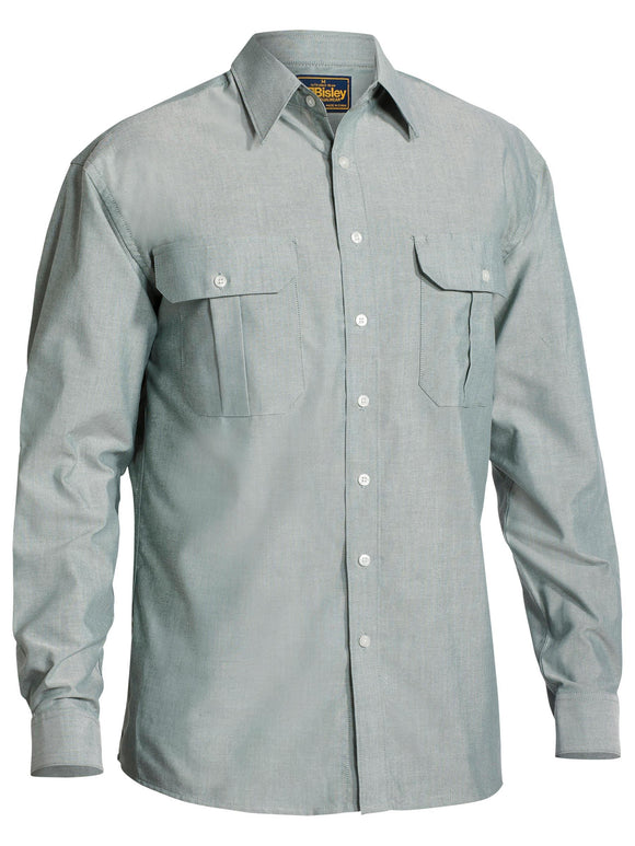 Bisley Workwear Oxford Shirt Green