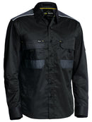 Bisley Workwear Flx & Move™ Mechanical Stretch Shirt Black - Discontinued