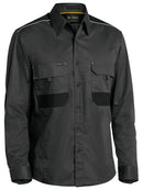 Bisley Workwear Flx & Move™ Mechanical Stretch Shirt Charcoal - Discontinued