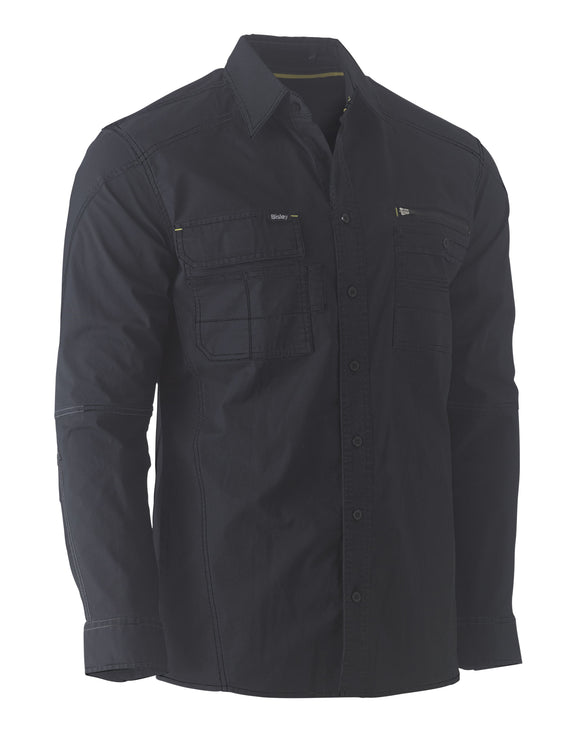 Bisley Workwear Flx & Move™ Utility Work Shirt Black