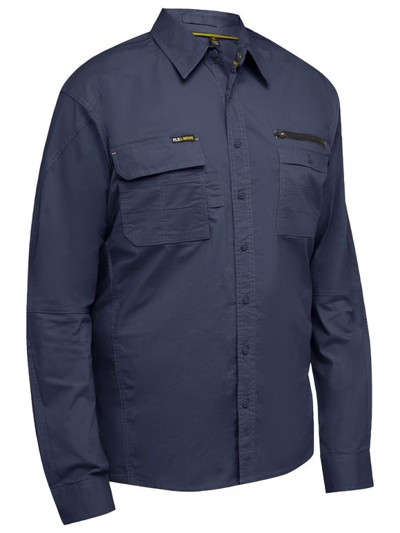 Bisley Workwear Flx & Move™ Utility Work Shirt Navy