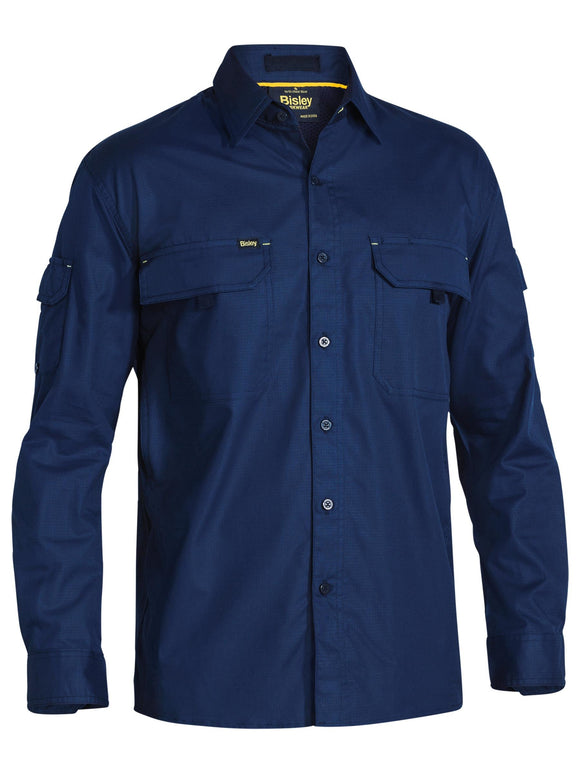 Bisley Workwear X Airflow™ Ripstop Shirt Navy