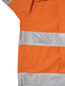 Bisley Workwear X Airflow™ Taped Hi Vis Ripstop Shirt Orange/Navy