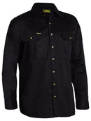 Bisley Workwear Original Cotton Drill Shirt - Long Sleeve Black