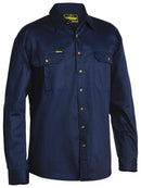 Bisley Workwear Original Cotton Drill Shirt - Long Sleeve Navy