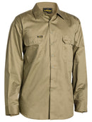 Bisley Workwear Cool Lightweight Drill Shirt Khaki