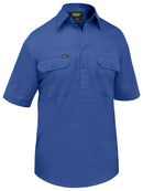 Bisley Workwear Closed Front Cool Lightweight Shirt Royal