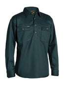 Bisley Workwear Closed Front Cotton Drill Shirt Bottle