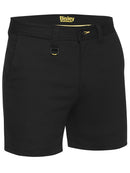 Bisley Workwear Stretch Cotton Drill Short Short Black