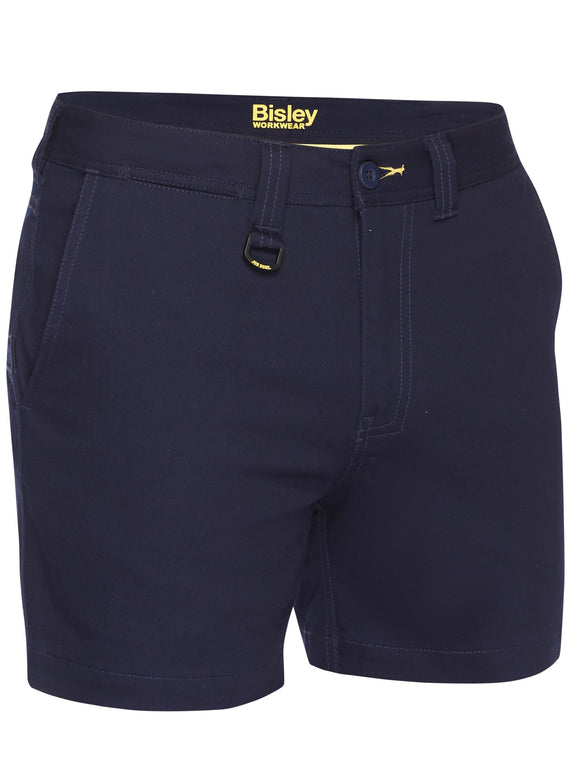 Bisley Workwear Stretch Cotton Drill Short Short Navy