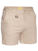 Bisley Workwear Stretch Cotton Drill Short Short Stone