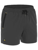 Bisley Workwear Flx & Move™ 4-Way Stretch Elastic Waist Short Charcoal