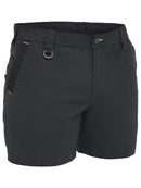 Bisley Workwear Flx & Move™ Elastic Waist Stretch Short Shorts Black
