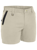 Bisley Workwear Flx & Move™ Elastic Waist Stretch Short Shorts Stone