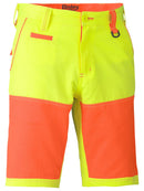 Bisley Workwear Double Hi Vis Short Yellow/Orange - Discontinued