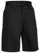 Bisley Workwear Cool Lightweight Utility Short Black