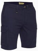 Bisley Workwear Stretch Cotton Drill Cargo Short Navy