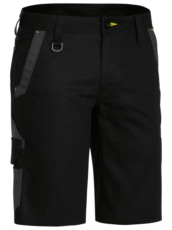Bisley Workwear Flx & Move™ Stretch Cargo Short Black - Discontinued