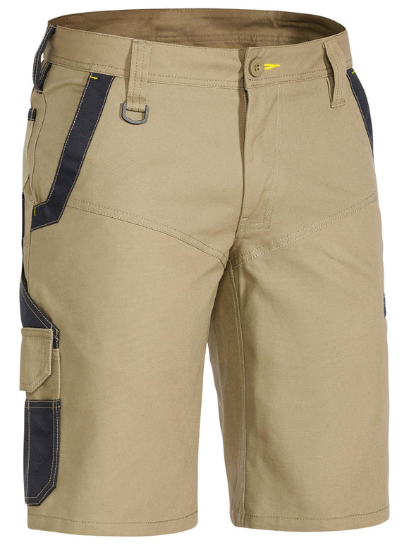 Bisley Workwear Flx & Move™ Stretch Cargo Short Khaki