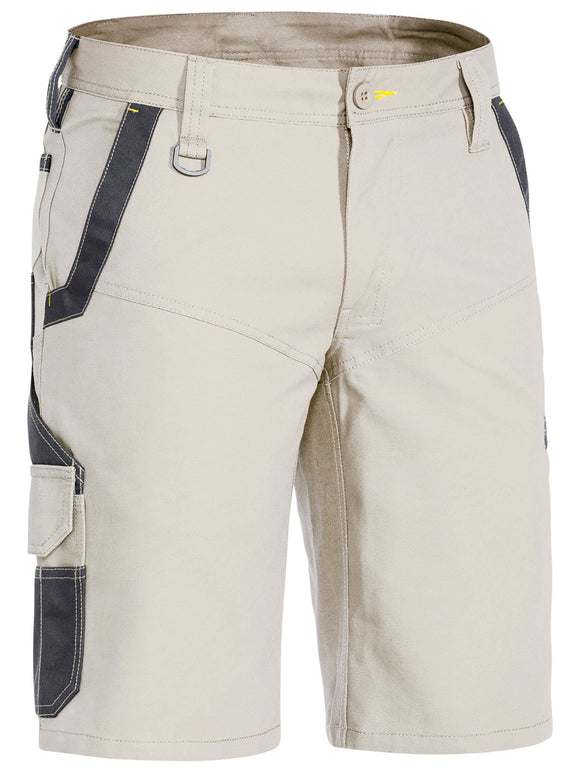 Bisley Workwear Flx & Move™ Stretch Cargo Short Stone