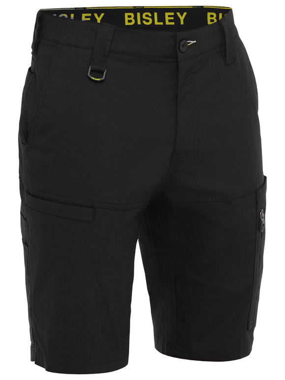 Bisley Workwear X Airflow™ Stretch Ripstop Vented Cargo Short Black