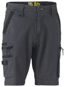 Bisley Workwear Flx & Move™ Stretch Utility Zip Cargo Short Charcoal