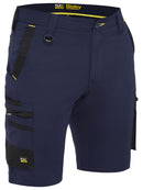 Bisley Workwear Flx & Move™ 4-Way Stretch Zip Cargo Short Navy