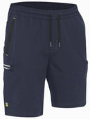 Bisley Workwear Flx & Move™ 4-Way Stretch Elastic Waist Cargo Short Navy