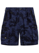Bisley Workwear Flx & Move™ Stretch Canvas Camo Cargo Short - Limited Edition Navy Camo