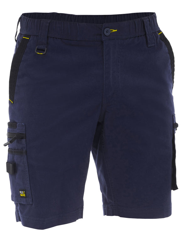 Bisley Workwear Flx & Move™ Elastic Waist Cargo Short Navy