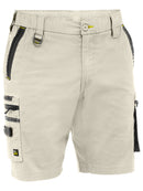 Bisley Workwear Flx & Move™ Elastic Waist Cargo Short Stone