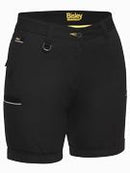 Bisley Workwear Women's Stretch Cotton Short Black