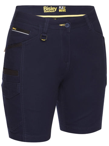 Bisley Workwear Women's Flx & Move™ Cargo Short Navy
