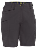 Bisley Workwear Women's X Airflow™ Stretch Ripstop Vented Cargo Short Charcoal