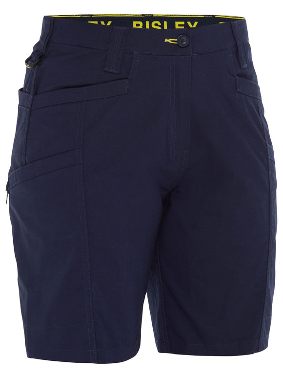Bisley Workwear Women's X Airflow™ Stretch Ripstop Vented Cargo Short Navy