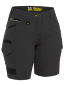 Bisley Workwear Women's Flx & Move™ 4-Way Stretch Zip Cargo Short Charcoal