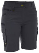 Bisley Workwear Flx & Move™ Elastic Waist Cargo Short Charcoal
