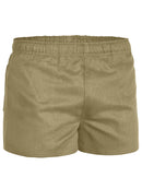 Bisley Workwear Mens Rugby Short Khaki