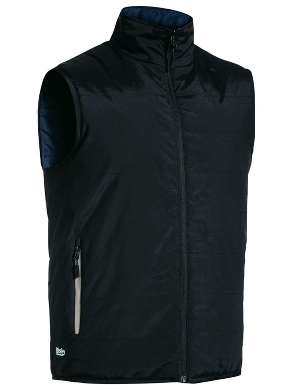 Bisley Workwear Reversible Puffer Vest Black